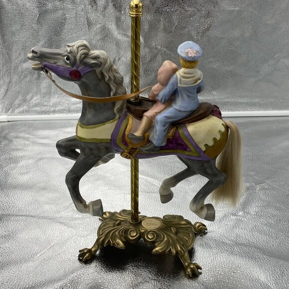 American‎ Carousel Horse By Tobin Fraley Second Edition Coin Inlay NUMBERED - Picture 7 of 14